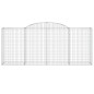 vidaXL Cesti Gabbioni ad Arco 12 pz 300x50x120/140 cm Ferro Zincato vidaXL Cesti Gabbioni ad Arco 12 pz 300x50x120/140 cm Ferro Zincato