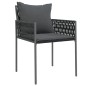 vidaXL Set Pranzo da Giardino 7 pz con Cuscini in Polyrattan e Acciaio vidaXL Set Pranzo da Giardino 7 pz con Cuscini in Polyrattan e Acciaio