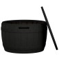 Contenitore da Giardino 3 in 1 in Polipropilene Nero Contenitore da Giardino 3 in 1 in Polipropilene Nero