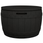 Contenitore da Giardino 3 in 1 in Polipropilene Nero Contenitore da Giardino 3 in 1 in Polipropilene Nero