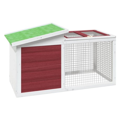 vidaXL Conigliera Moka 100,5x54x55 cm in Legno Massello di Pino