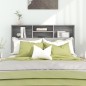 vidaXL Testiera con Scomparti Grigio Sonoma 140x19x103,5 cm