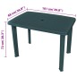 Tavolo da Giardino Verde 101x68x72 cm in Plastica Tavolo da Giardino Verde 101x68x72 cm in Plastica