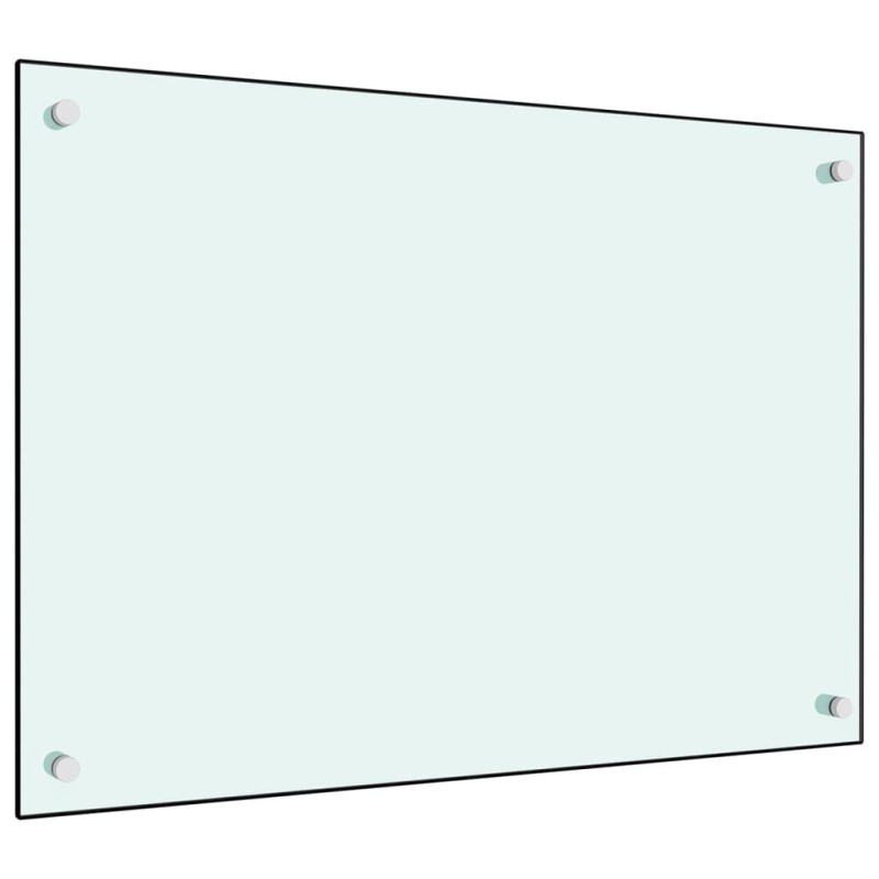 Paraschizzi per Cucina Bianco 70x50 cm in Vetro Temperato Paraschizzi per Cucina Bianco 70x50 cm in Vetro Temperato