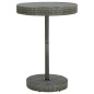 Set Bar Giardino 5pz Grigio Polyrattan e Legno Massello Acacia Set Bar Giardino 5pz Grigio Polyrattan e Legno Massello Acacia