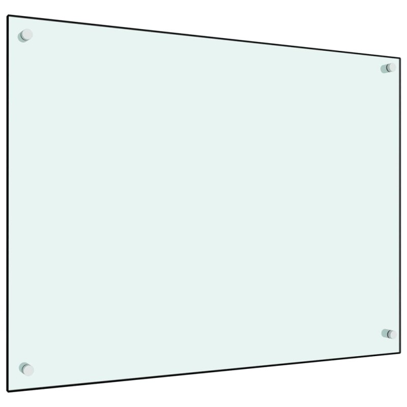 Paraschizzi per Cucina Bianco 80x60 cm in Vetro Temperato Paraschizzi per Cucina Bianco 80x60 cm in Vetro Temperato