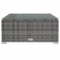 Set Divani da Giardino 5 pz con Cuscini in Polyrattan Grigio Set Divani da Giardino 5 pz con Cuscini in Polyrattan Grigio