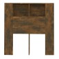 Testiera con Scomparti Rovere Fumo 100x18,5x104,5 cm Testiera con Scomparti Rovere Fumo 100x18,5x104,5 cm