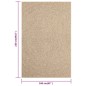 vidaXL Tappeto ZIZUR 160x230 cm Aspetto Iuta per Interni ed Esterni vidaXL Tappeto ZIZUR 160x230 cm Aspetto Iuta per Interni ed Esterni