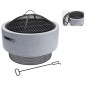 ProGarden Braciere e Griglia Barbecue Rotondo Grigio Chiaro 52x18,5 cm ProGarden Braciere e Griglia Barbecue Rotondo Grigio Chiaro 52x18,5 cm