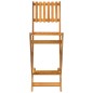 vidaXL Set da Bar per Esterni 3 pz in Legno Massello di Acacia vidaXL Set da Bar per Esterni 3 pz in Legno Massello di Acacia