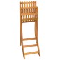 vidaXL Set da Bar per Esterni 3 pz in Legno Massello di Acacia vidaXL Set da Bar per Esterni 3 pz in Legno Massello di Acacia