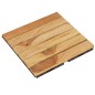 Piastrelle Esterni 30pz 30x30 cm Massello Teak Motivo Verticale Piastrelle Esterni 30pz 30x30 cm Massello Teak Motivo Verticale