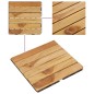 Piastrelle Esterni 30pz 30x30 cm Massello Teak Motivo Verticale Piastrelle Esterni 30pz 30x30 cm Massello Teak Motivo Verticale