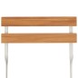 vidaXL Set Bistrò Pieghevole 5pz in Legno Massello di Acacia e Acciaio vidaXL Set Bistrò Pieghevole 5pz in Legno Massello di Acacia e Acciaio
