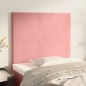 Testiere 2 pz Rosa 100x5x78/88 cm in Velluto Testiere 2 pz Rosa 100x5x78/88 cm in Velluto