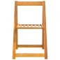 Sedie da Giardino Pieghevoli 6 pz in Legno Massello di Acacia Sedie da Giardino Pieghevoli 6 pz in Legno Massello di Acacia
