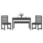 vidaXL Set da Pranzo per Giardino 4pz Grigio in Legno Massello di Pino vidaXL Set da Pranzo per Giardino 4pz Grigio in Legno Massello di Pino