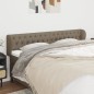 Testiera ad Orecchio Tortora 203x23x78/88 cm in Tessuto Testiera ad Orecchio Tortora 203x23x78/88 cm in Tessuto