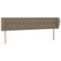 Testiera ad Orecchio Tortora 203x23x78/88 cm in Tessuto Testiera ad Orecchio Tortora 203x23x78/88 cm in Tessuto