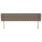 Testiera ad Orecchio Tortora 203x23x78/88 cm in Tessuto Testiera ad Orecchio Tortora 203x23x78/88 cm in Tessuto