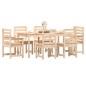 Set da Pranzo da Giardino 7 pz in Legno Massello di Pino Set da Pranzo da Giardino 7 pz in Legno Massello di Pino