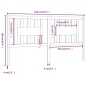 Testiera per Letto 186x4x100 cm in Legno Massello di Pino Testiera per Letto 186x4x100 cm in Legno Massello di Pino