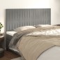 vidaXL Testiere 4 pz Grigio Chiaro 100x5x78/88 cm in Velluto vidaXL Testiere 4 pz Grigio Chiaro 100x5x78/88 cm in Velluto