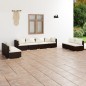 vidaXL Set Divani da Giardino con Cuscini 8 pz in Polyrattan Marrone vidaXL Set Divani da Giardino con Cuscini 8 pz in Polyrattan Marrone