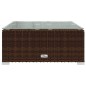 Set Divani da Giardino 8 pz con Cuscini in Polyrattan Marrone Set Divani da Giardino 8 pz con Cuscini in Polyrattan Marrone