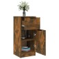 Credenze 2 pz Rovere Fumo 30x30x70 cm in Legno Multistrato Credenze 2 pz Rovere Fumo 30x30x70 cm in Legno Multistrato