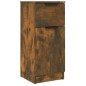 Credenze 2 pz Rovere Fumo 30x30x70 cm in Legno Multistrato Credenze 2 pz Rovere Fumo 30x30x70 cm in Legno Multistrato