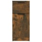 Credenze 2 pz Rovere Fumo 30x30x70 cm in Legno Multistrato Credenze 2 pz Rovere Fumo 30x30x70 cm in Legno Multistrato