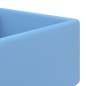 Lavabo Troppopieno Cubico Azzurro Opaco 41x41cm Ceramica Lavabo Troppopieno Cubico Azzurro Opaco 41x41cm Ceramica