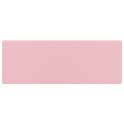 vidaXL Lavabo Troppopieno Quadrato Rosa Opaco 41x41cm Ceramica