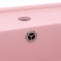 vidaXL Lavabo Troppopieno Quadrato Rosa Opaco 41x41cm Ceramica vidaXL Lavabo Troppopieno Quadrato Rosa Opaco 41x41cm Ceramica