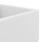vidaXL Lavabo Troppopieno Quadrato Bianco Opaco 41x41cm Ceramica