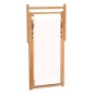 Sedia a Sdraio in Legno di Teak 56x105x96 cm Crema Sedia a Sdraio in Legno di Teak 56x105x96 cm Crema