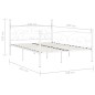 Giroletto con Doghe Bianco in Metallo 120x200 cm