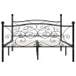 Giroletto con Doghe Nero in Metallo 120x200 cm