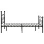 Giroletto con Doghe Nero in Metallo 120x200 cm