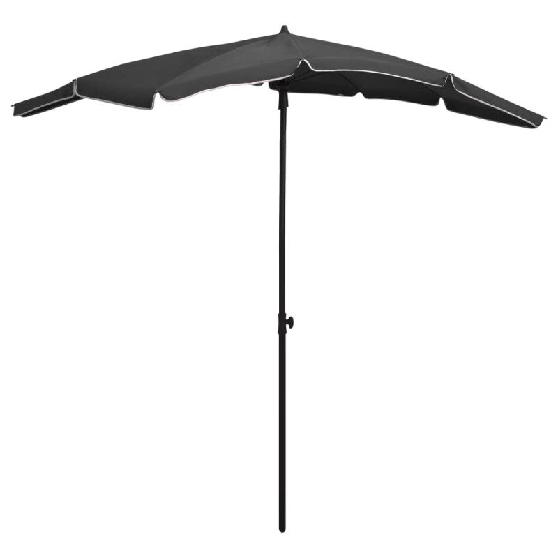 Ombrellone da Giardino con Palo 200x130 cm Antracite Ombrellone da Giardino con Palo 200x130 cm Antracite