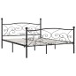 vidaXL Giroletto con Doghe Nero in Metallo 180x200 cm vidaXL Giroletto con Doghe Nero in Metallo 180x200 cm