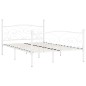 Giroletto con Doghe Bianco in Metallo 160x200 cm Giroletto con Doghe Bianco in Metallo 160x200 cm