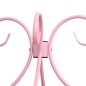 Giroletto a Baldacchino Rosa in Metallo 180x200 cm Giroletto a Baldacchino Rosa in Metallo 180x200 cm