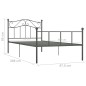 Giroletto Grigio in Metallo 90x200 cm Giroletto Grigio in Metallo 90x200 cm