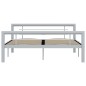 Giroletto Grigio e Bianco in Metallo 140x200 cm Giroletto Grigio e Bianco in Metallo 140x200 cm