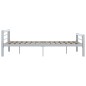 Giroletto Grigio e Bianco in Metallo 140x200 cm Giroletto Grigio e Bianco in Metallo 140x200 cm
