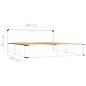 Giroletto Bianco in Metallo 200x200 cm Giroletto Bianco in Metallo 200x200 cm