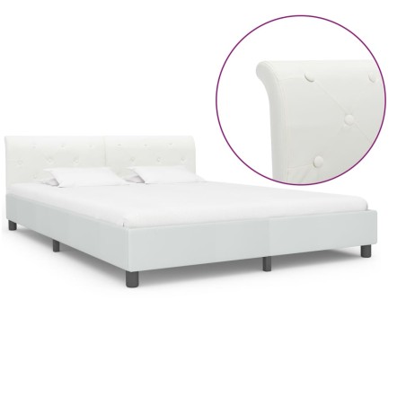 Giroletto Bianco in Similpelle 160x200 cm